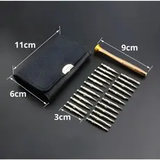 Kit 24 Ponteiras Chave De Fenda Reparacao Ferramenta De Precisao Set Portátil Para Oculos Relógio BR