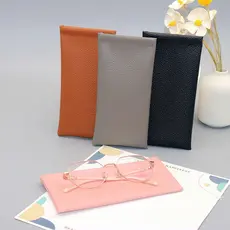 Bolsa De Leitura De Óculos De Sol Em couro granulado Macio Unisex Eyewear Storage Bags Acessórios