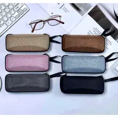 Kit com 10 uns Estojo Caixa Cases Para Óculos De Grau Oculos de Sol Com Ziper Diversas Cores Nova