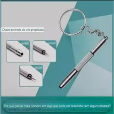 Kit 1/3/5 Mini Chaveiro 3 em 1 Chave de Fenda Reparo de Óculos Celular Relógio Nova