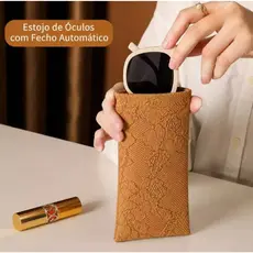 Bolsa De Óculos De Sol De Couro Squeeze Retro Pintura A Óleo Padrão PU Com Fechamento Automático Organizador De Capa Pro