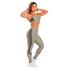 Conjunto Fitness Feminino Top e Calça Sports Treino Perfeito Tecido Premium FORTE - LAONEFIT