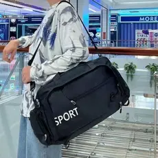 Mala Bolsa Esportiva Academia Viagem com Compartimento para Tênis e Seco Molhado