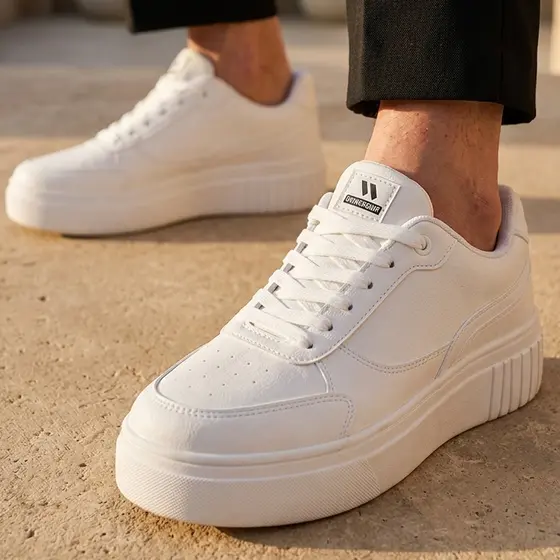 tenis feminino branco casual leve confortavel pataforma dia a dia trabalho