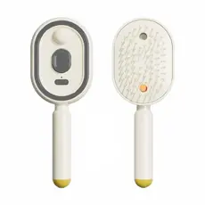 Escova De Cabelo Elétrica A Vapor 3 Em 1 , Alisador Recarregável Com Spray De Névoa , Almofada Desembaraçadora , Pente