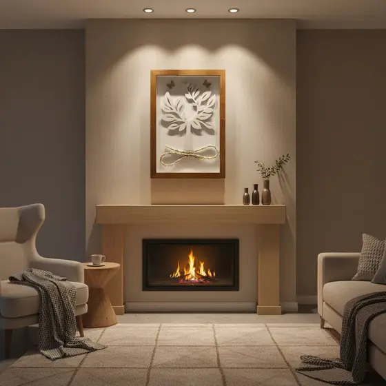 Quadro Decorativo 3d Árvore Da Vida Com Moldura E Vidro