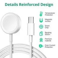 Carregador Relógio Magnético Por Indução TIPO C Smatch Watch Apple Watch