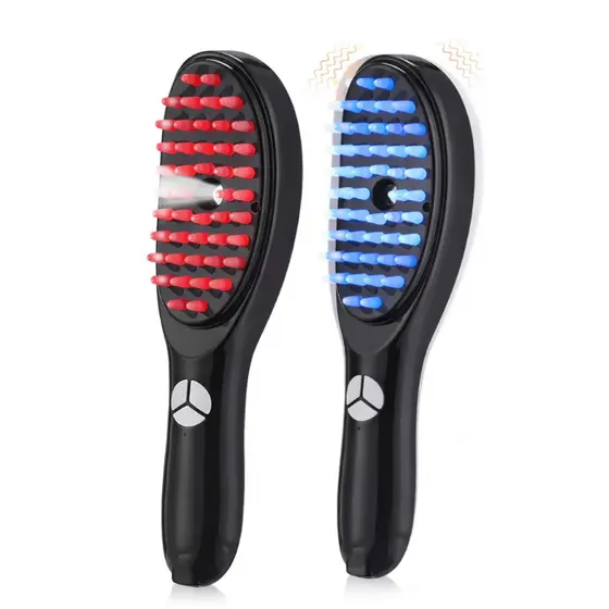 Escova Massageadora Capilar LED Sem Fio Escova Elétrica Vibratória