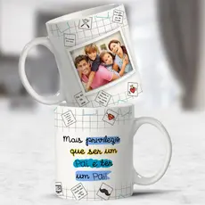 Caneca Personalizada com Foto e Frase para Pai | Presente Dia dos Pais
