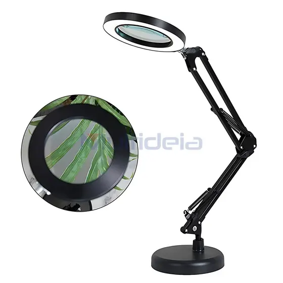 Luminária Led Lupa 8x Ring Light de Mesa Articulável