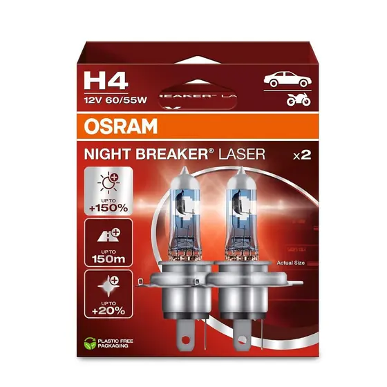 Lâmpada Farol HB20S 2014 até 2019 Osram Night Breaker Laser
