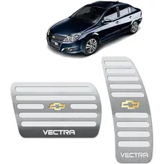 Pedaleira Vectra 06/11 Automático Aço Inox - Não fura o pedal