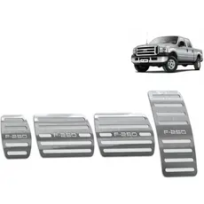 Pedaleira Ford F-250 98/18 Manual Aço Inox - Não fura o pedal