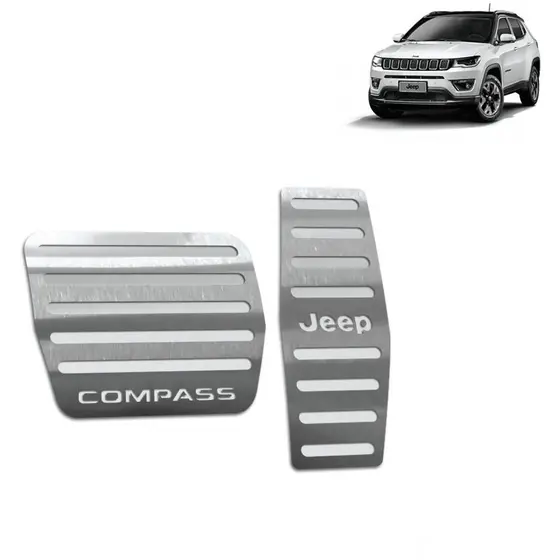 Pedaleira Compass 17/21 Automático Aço Inox - Não fura o pedal
