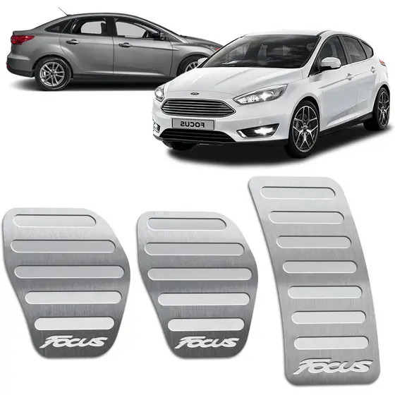 Pedaleira Focus 14/19 Manual Aço Inox - Não fura o pedal