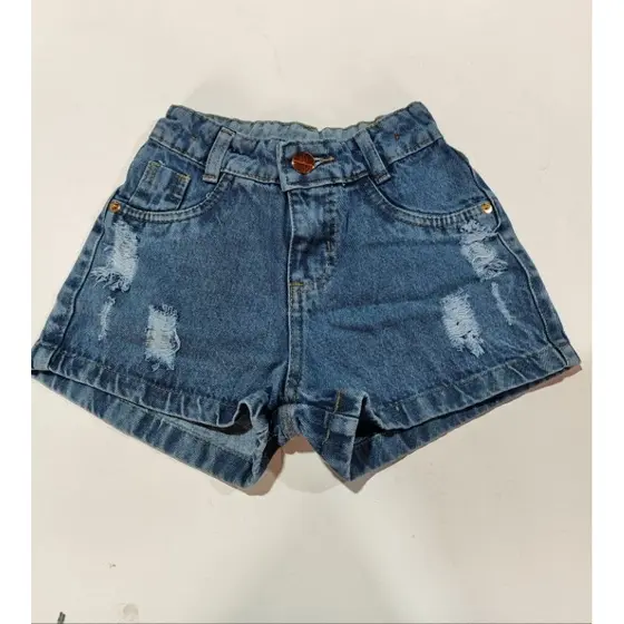 Shorts infantil/juvenil menina pra criança de 4 a 16 anos modinha blogueirinha