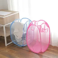 Cesto Organizador de Roupa ou Brinquedos Dobrável Armazenador 30x30x50 Bela Casa Utilidades