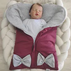 Porta Bebê Saco de Dormir Avulso Bebê Menina Sofia Marsala Mescla/Rosa Palha/Rosa Mescla/Rosê Palha