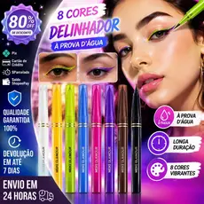 Delineador De Olhos Colorido À Prova D'água Em 8 Cores/Longo Kit Verde Duradouro