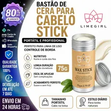 【LIMEGIRL】Bastão De CERA Para Cabelo STICK Portátil Profissional Perfeito Linha De Liso Não Frizado Controle De Borda75g