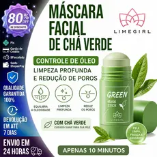 【LIMEGIRL】Máscara facial De Chá Verde Controle De Óleo De Limpeza Profunda spray De Para Reduzir Os Poros