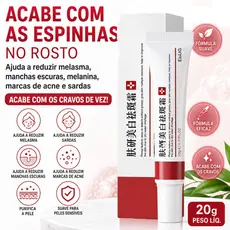 Creme clareamento para remover melasma/manchas escuras/melanina/acne removedor/sardas removedor (Caixa branca)