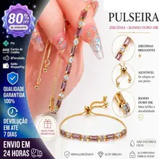 Bracelete Ajustável em Rose Gold 18K com Pedras Roxas – Brilho Intenso, Glamour e Estilo Casual Presente Perfeito SL03
