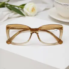 Óculos de grau pra perto de leitura +1.00 até +4.00 armações quadrado retangular feminino Elegante e leve.
