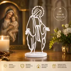 Kit Lembrancinha Nossa Senhora das Graças, Totem Santinha, Maria Missas Crisma