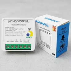 Mini Interruptor Wifi Inteligente Automação 1 Canal Entrada Alexa 16A Tuya Nova Digital Original
