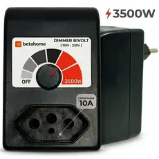 Dimmer Bivolt 3500W 10A com Tomada Controlador para Lixadeira Esmerilhadeira Furadeira 110 220V