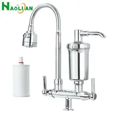 Torneira com Filtro Gourmet Flexível Bancada 1/4 de Volta