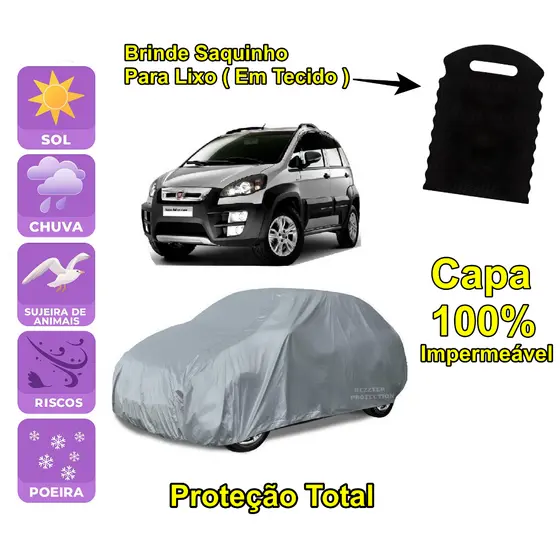 Capa cobrir carro Fiat Idea 100% Impermeável Proteção Total Bezzter