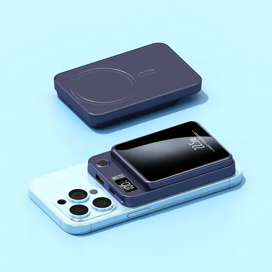 Carregador Portátil Magnético Sem Fio 15W PD 22.5W 10000mAh para iPhone