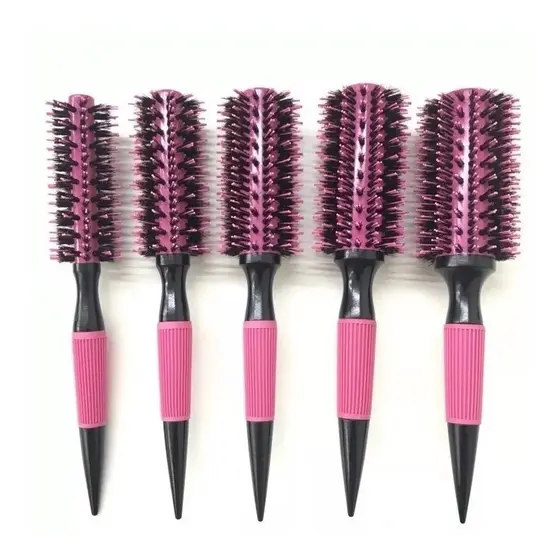 Kit 5 pcs Escovas Profissionais De Cabelo Cerdas