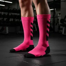 Meia Compressão 20-30 mmHg Cano Alto Esportiva Academia Crossfit Corrida Ciclismo Futebol 33-44 Masculina Feminina