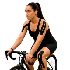 Fita Kinesio Tape Bandagem Elástica Adesiva Alívio Dor Lesão Muscular Ciclismo Atleta Fisioterapia Pré-Cortada