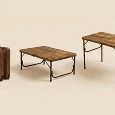 Mesa Maleta Dobrável Portátil 90x60cm MDF Alumínio 3.4kg BASK Camping Piquenique Praia Pesca Acampamento