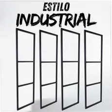 Suporte Prateleira Tripla Estilo Industrial Parede ou Teto Monaco 95x29cm