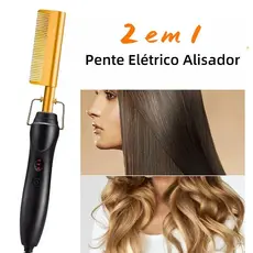 Pente Elétrico Alisador Cabelo Aquecimento Milti-fucional Chapinha Artiga 110V-220V