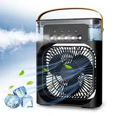 Mini Ar Condicionado Climatizador Umidificador Ventilador Portátil Recarregavel para Quarto Sala