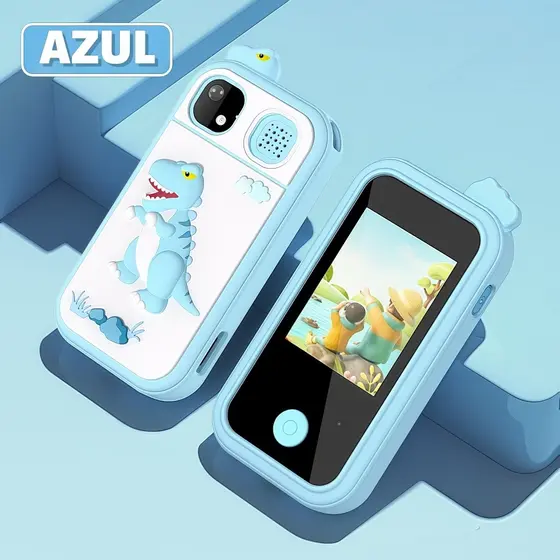 Telefone Celular Para Crianças Com Câmera Jogos Música Vídeos Touch,Brinquedo Infantil de Câmera Digital