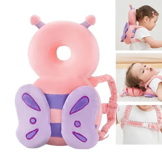 Mochila Almofada Ajustável De Proteção Cabeça E Nuca Para Bebê ,Segurança Travesseiro do Bebê