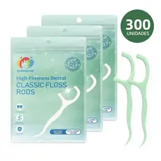 Kit Fio Dental 100/200/300 Unidades em Saco, Ultra Fino Portátil, Higiene Bucal Diária