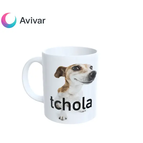 Caneca Meme Doguinho te zuando "Tchola" presente