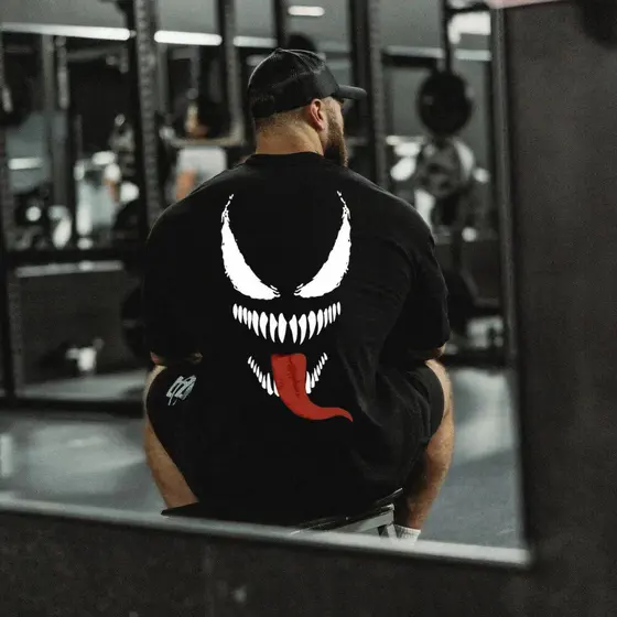 Camisa Oversized Grande Venom Academia Varias Estampas Fit Camisa 100% Algodão Lançamento
