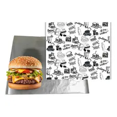 Kit Papel Acoplado Anti Gordura Delivery Térmico 30x38 C/100 250 500 1000 Unidades