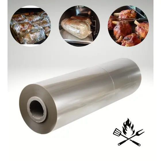Bobina Papel Celofane Churrasco Poliester 45cm X 65 Metros