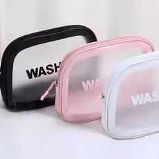 Bolsa Necessarie Transparente WashBag Impermeável ALINA