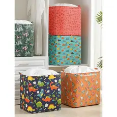 Cesto Extra Grande Para Armazenar Roupas E Colchas 100L / ALINA